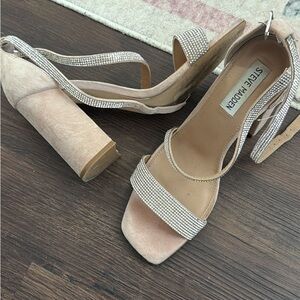 Size 8 Steve Madden Women's Tan Block Heel Sandals